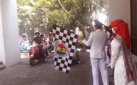 Vespa Antique Club Cimahi Kolaborasi Dengan Dewan Kebudayaan Kota