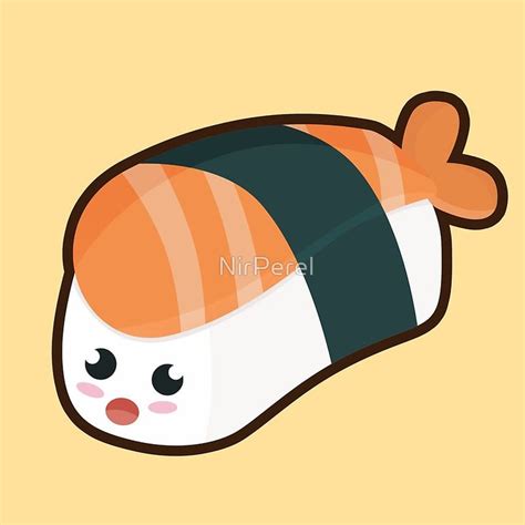 Kawaii Nigri Salmon Art Print For Sale By Nirperel Art Prints