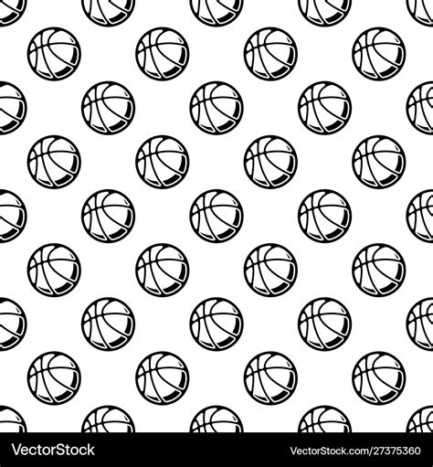 Seamless white basketball background Royalty Free Vector