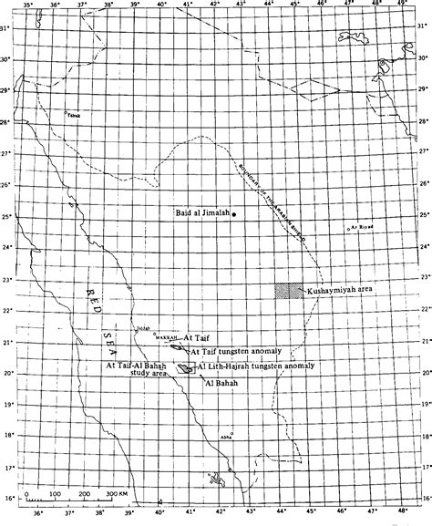 Figure 1 From Reconnaissance Geochemical Survey Of The At Taif Al Bahah