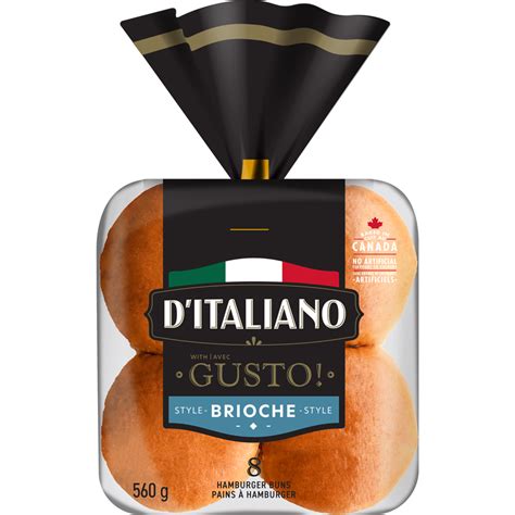 Calories In Ditaliano Brioche Style Hamburger Buns Food With Thought