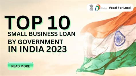 Top 10 Small Business Loan By Government In India 2023