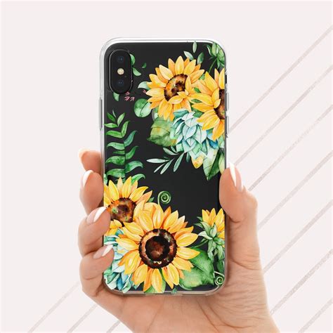 Sunflower Iphone X Case Yellow Sunflowers Iphone Xs Max Case Etsy