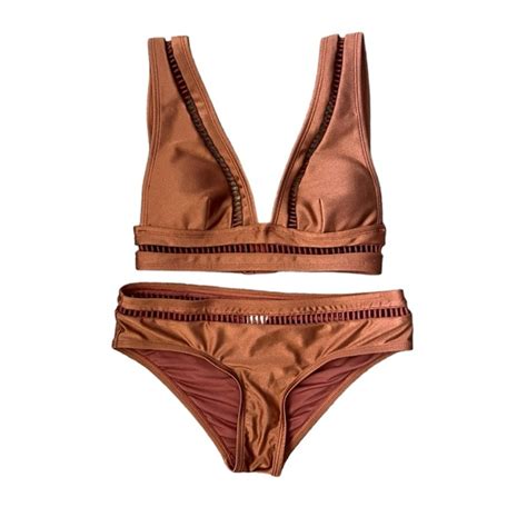 Zimmermann Swim Zimmermann Bonita Ladder Cutout Bikini Piece Set