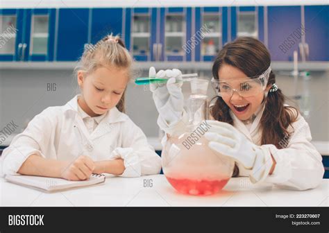 Two Little Kids Lab Image And Photo Free Trial Bigstock