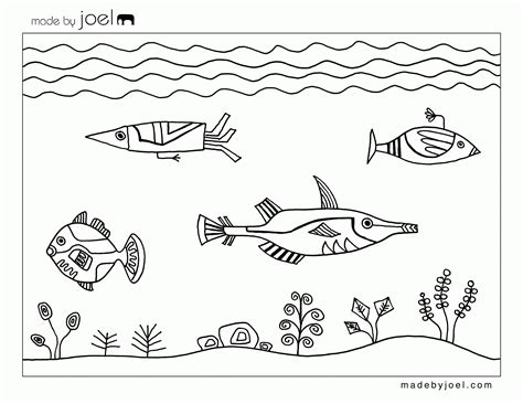 Printable Ocean Scene Coloring Pages Printable Word Searches