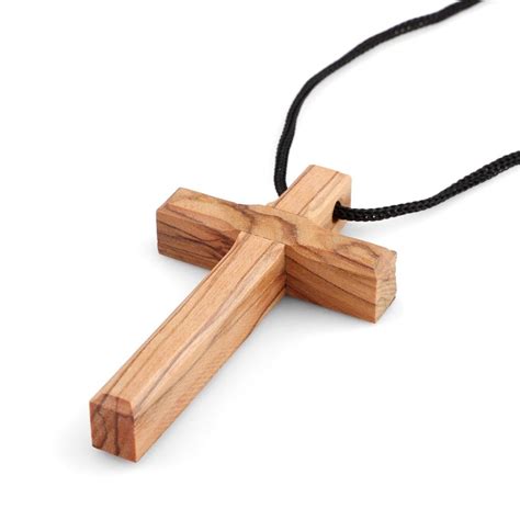 Genuine Olive Wood Cross From The Holy Land Religious Articles My