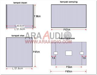 Ukuran Hardcase Accesoris Sound System Lengkap Ara Audio Desain