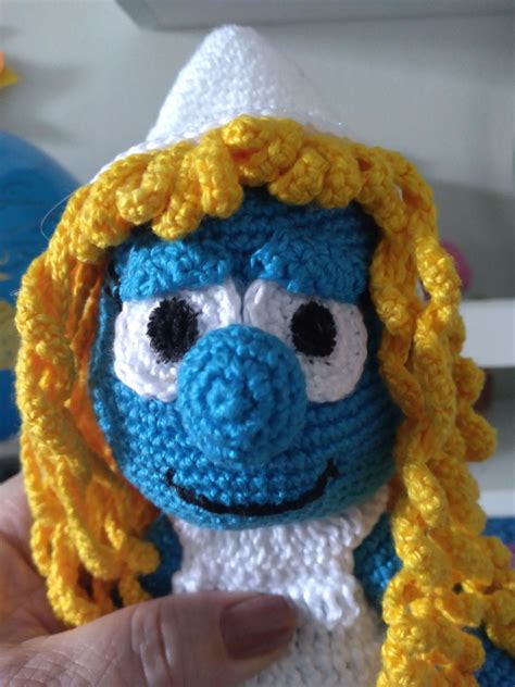 Smurfette Amigurumi Elo Produtos Especiais