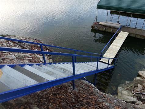 Steel Stairs And Boat Dock Gangway Herrington Lake Danville Ky Area Cocanougher S Dock