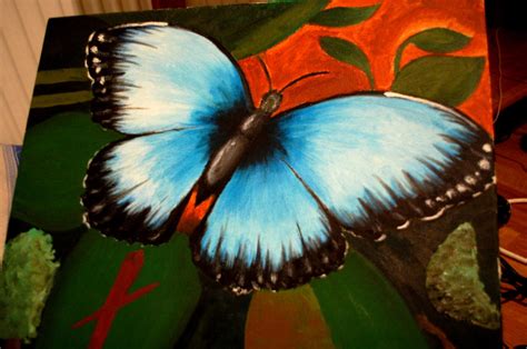 Butterfly oil painting by Thiiv on DeviantArt