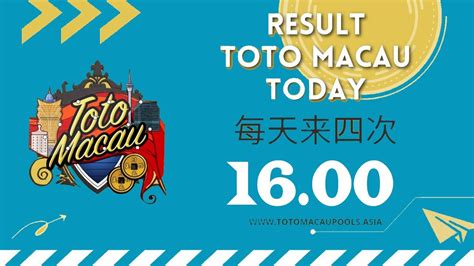 🔴live Toto Macau Minggu 16 Oktober 2022 Pukul 16 00 Live Draw Toto Macau Hari Ini Tercepat