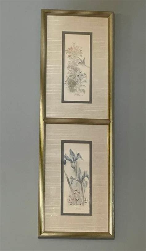 Mary Vincent Bertrand Unique Double Gold Framed Numbered And Signed