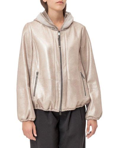 Metallic Brunello Cucinelli Jackets For Women Lyst