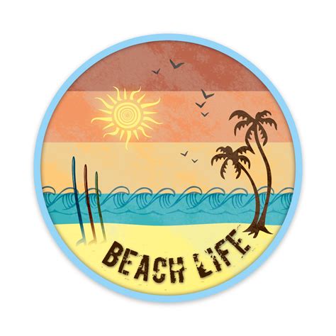 Beach Life Sticker Cosmos