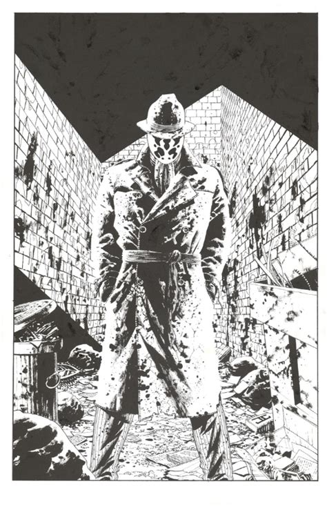 Watchmen The Art Of The Film Rorschach Illustration In Mark Yanko