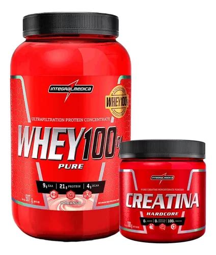 Whey Pure G Sabor Morango Creatina G Integral M Dica