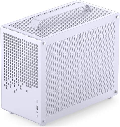 Jonsplus Z White Micro Atx Computer Case With Detachable Carrying