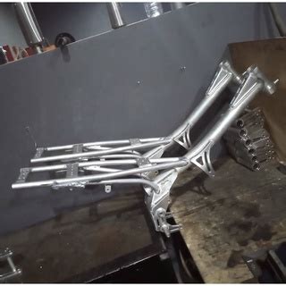 Jual RANGKA SLEEP ENGINE ALUMINIUM JUPITER Z VEGA SASIS DRAG SLEEP