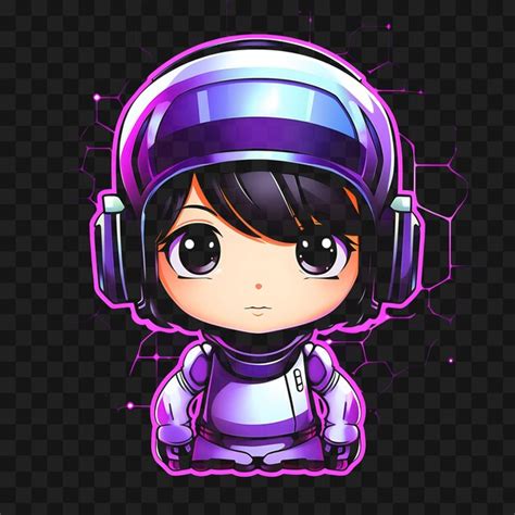 Premium PSD Tshirt Design Of Kawaii Chibi Girl With Pixie Cut