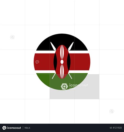 Kenya Flag Flag Animated Icon Download In Json Lottie Or Mp4 Format