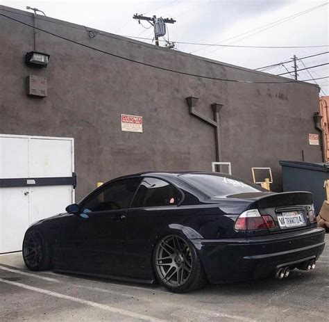 Bmw M3 E46 Stanced Black