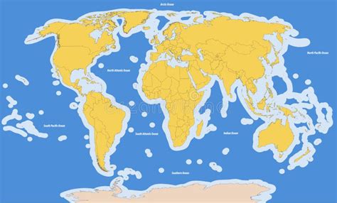 Mapa Vectorial De Las Aguas Internacionales O Transfronterizas