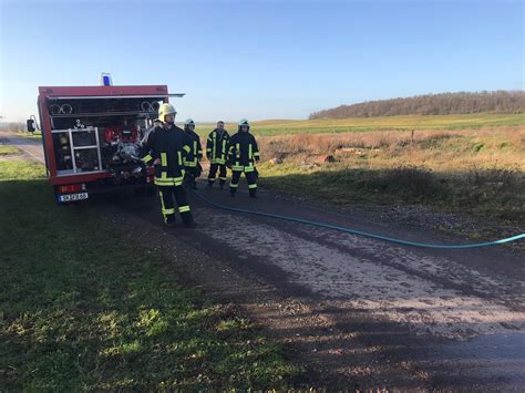 Einsatz Feuer Im M Llfahrzeug Feuerwehr Brachwitz