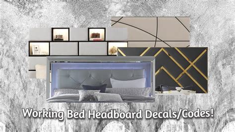 Working Bed Headboard Decals Codes Pt Youtube