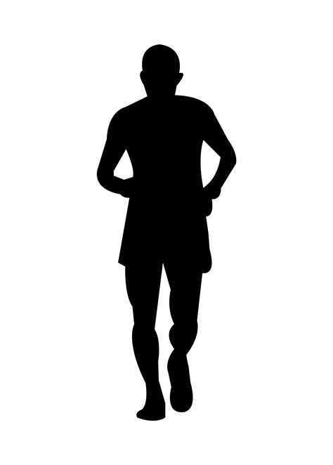 Man Jogging Silhouette 658811 Vector Art At Vecteezy