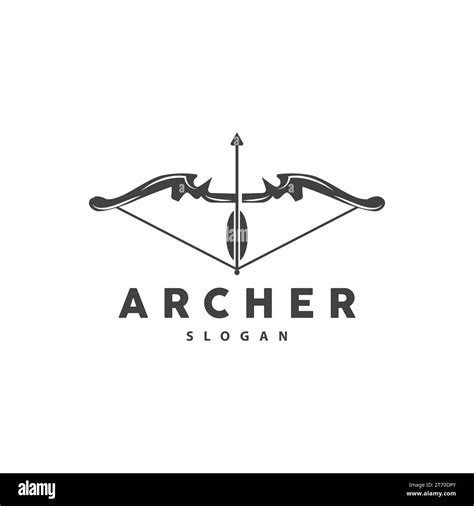 Archer Logo Archery Arrow Vector Elegant Simple Minimalist Design