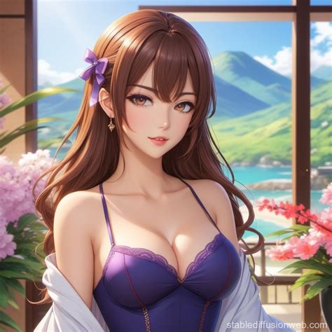 Beautiful Woman In Lingerie Full Body View Stable Diffusion Online