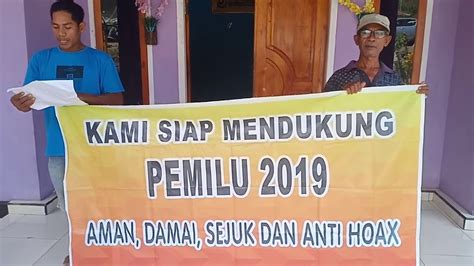 Deklarasi Pemilu Damai Tahun 2019 Yang Aman Anti Hoax Dan Ujaran