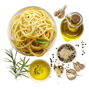 Pasta With Seasonings And Olive Oil Italian Cuisine Pasta Png