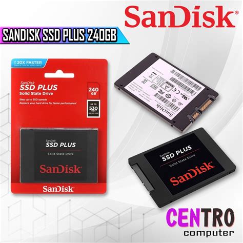 Jual SANDISK SSD PLUS SOLID STATE DRIVE 240GB SPEED UP TO 530MBPS