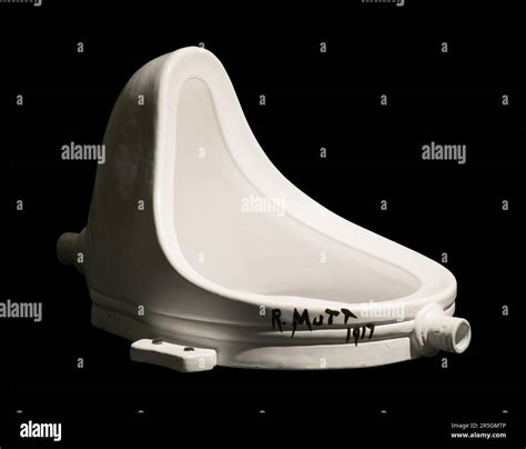 Fountain is a readymade sculpture by Marcel Duchamp in 1917, consisting of a porcelain urinal ...