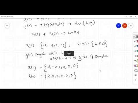 Linear Convolution From Circular Convolution Youtube