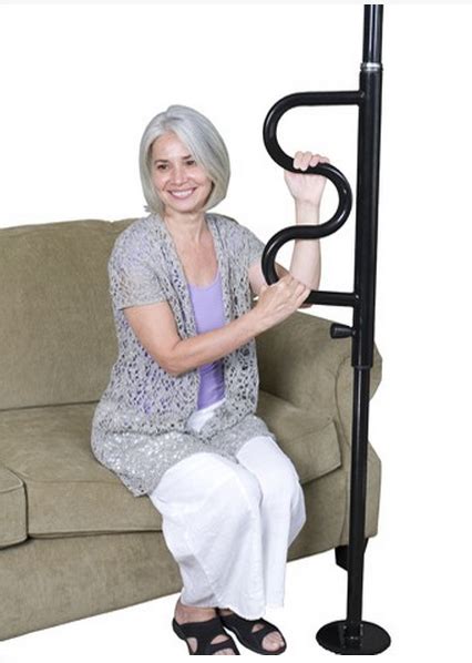 Stander Security Pole And Curve Grab Bar Safety Pole Vitality Medical