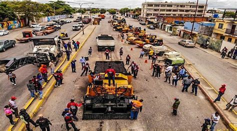 Colocan más de 1 000 toneladas de asfalto en Barquisimeto