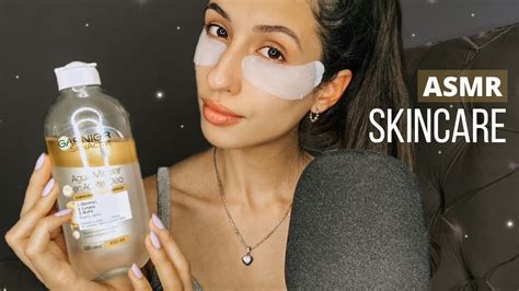 ASMR español Rutina de SKINCARE de noche YouTube