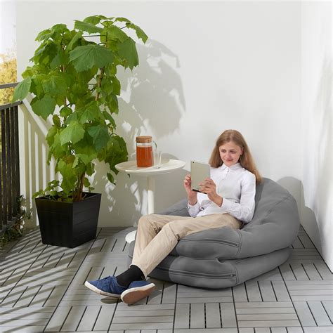 Bussan Beanbag Inoutdoor Grey Ikea