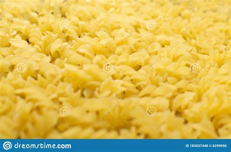 Raw Italian Fusilli Background Egg Fusillo Pasta Texture Stock Photo