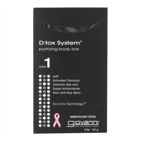 Giovanni Dtox System Purifying Body Bar 53 Oz 1 Pack53 Ounce