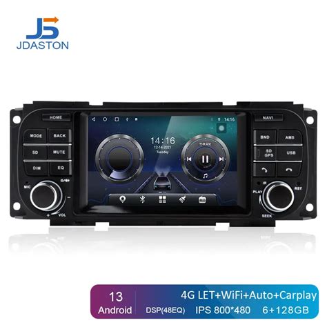 JDASTON Android 13 Car Multimedia Para Chrysler Jeep Grand Cherokee