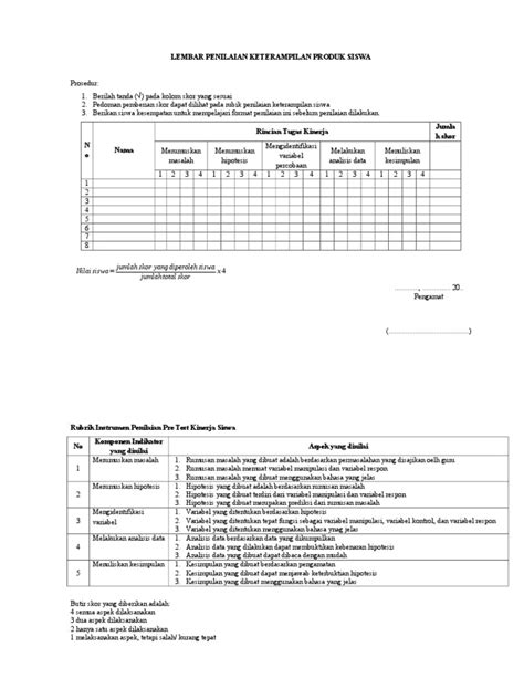 Ide 22 Contoh Penilaian Produk