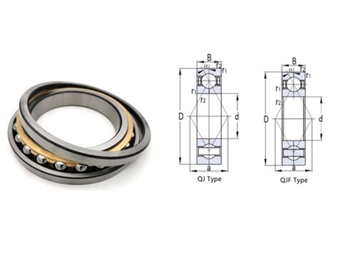 Qjf Size X X Mm Four Point Contact Ball Bearing For Rolling