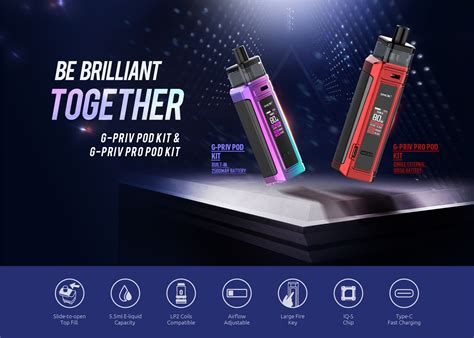 Smok G Priv Pro Pod Kit Vape Kits Free UK Delivery VAPE CO UK