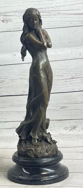 Art Nude Sexy Female Bronze Sculpture Hot Cast Hand Made Statue Figure