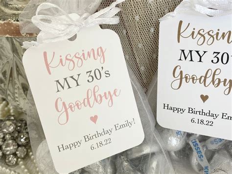 Kissing My S S S S S Goodbye Birthday Party Favor Bags