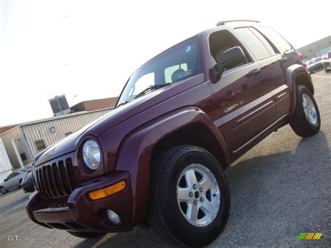 2002 Dark Garnet Red Pearlcoat Jeep Liberty Limited 4x4 40352970 Photo